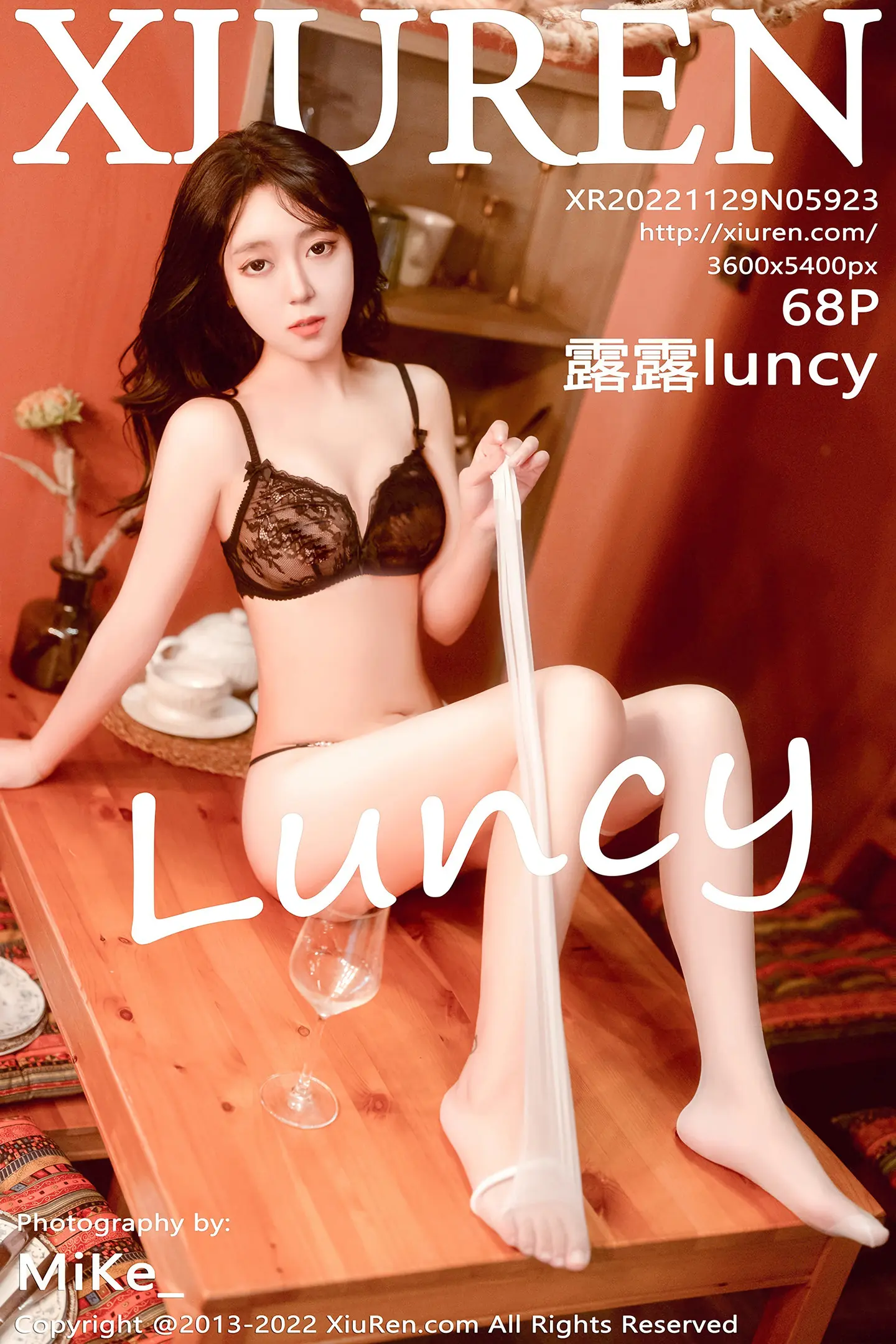 [XiuRen秀人网]No.5923_模特露露luncy酒店场景黑色蕾丝内衣秀曼妙身姿撩人诱惑写真68P-秀人网 - XiuRen.Space